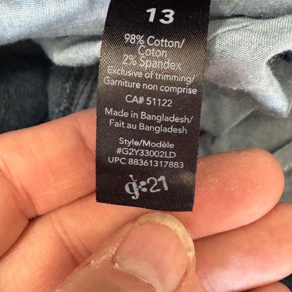 G:21 Women's Fit & Flare Dark Wash Blue Jeans Size 13 Flare Leg Low Rise Y2K - Picture 7 of 14